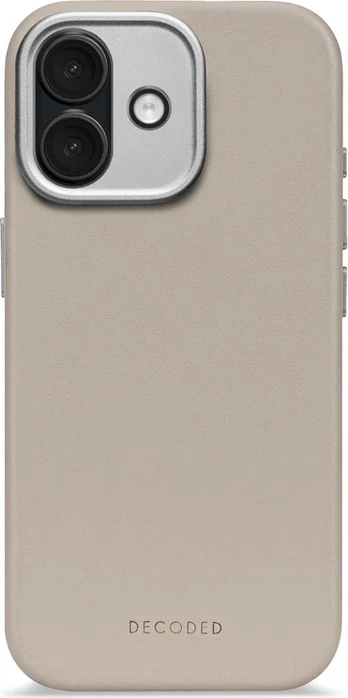 Decoded Leather Backcover MagSafe case for iPhone 17 - beige
