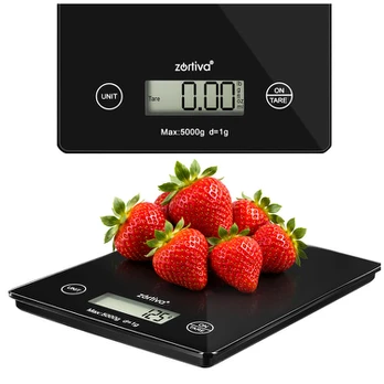 Virtuvinės svarstyklės płaska 5000g/1g Zortiva