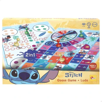Lisciani Disney Stitch Parchis and goose game