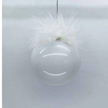Christmas ornament JOY PEARL D8cm, glass