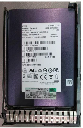 SSD 1.92TB SFF SATA RI DS SC