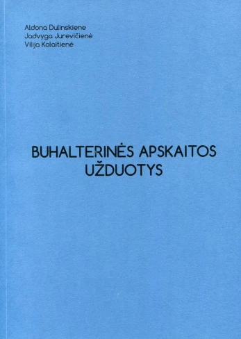 Buhalterinės apskaitos užduotys
