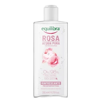 Gaivinantis rožių vanduo Equilibra Rosa Regenerating Pure Refreshing Water, 200ml