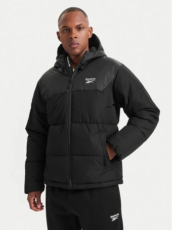 Reebok Žieminė striukė RCC00084 Juoda Regular Fit