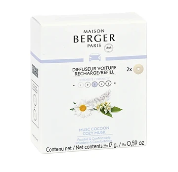 Maison Berger Paris Cozy Musk Car Diffuser Recharge/Refill 2 pcs Unisex