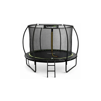 Lean Sport LEAN Garden Trampoline with Inner Net Juodas and Žalias 252CM 8FT