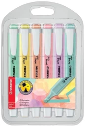 Stabilo Highlighter SwingCool dėklas 6 spalvų Pastelinė STABILO kaina