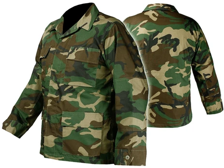 Vyriškas kariškas džemperis Mil-Tec BDU Rip Stop Sweatshirt, WOODLAND