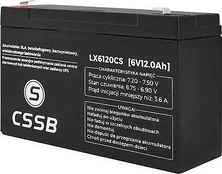 CSSB Želinis akumuliatorius 6V 12Ah (LX6120CS)
