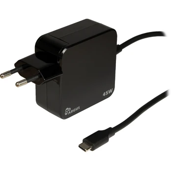 Įkroviklis Inter-Tech PD-2045, USB-C male, 1.8 m, juoda, 45 W