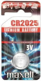 MAXELL lithium battery CR2025, blister 1 pc