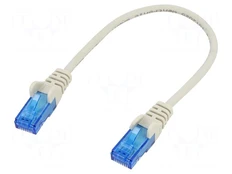 Patch cord | U/UTP | Cat: 6a | RJ45 plug,both sides | stranded | Cu kaina