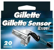 Keičiamos skustuvo galvutės Gillette Sensor Excel, 20 vnt kaina