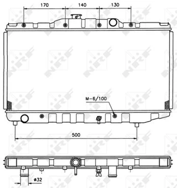 Variklio radiatorius NRF NRF 526711