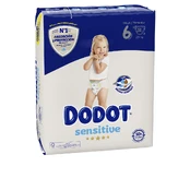 Sauskelnės Dodot Sensitive, 6 dydis, 13 kg, 32 vnt. kaina