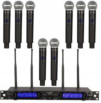 Microcking Belaidė mikrofonų sistema, 8 Uhf kanalai