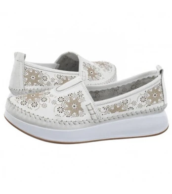Venezia Białe Ażurowe 268149 White (VE709-b) batai