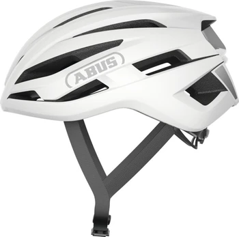 Dviratininkų šalmas universalus Abus Stormchaser Ace, baltas, M