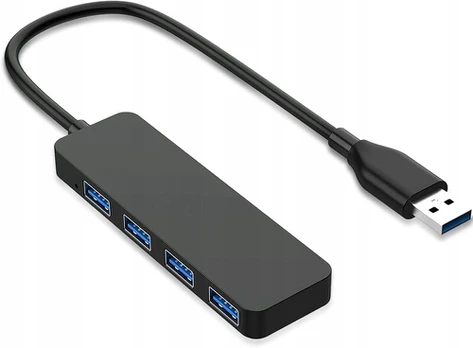 Usb 3.0 Hub 4-portų, mėlyni prievadai, greitas duomenų perdavimas