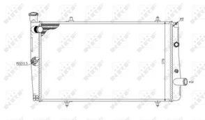 Variklio radiatorius NRF NRF 54669