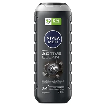 Nivea - Active Clean shower gel for men - 887 ml