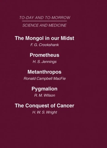 Today and Tomorrow Vol 10 Science & Medicine