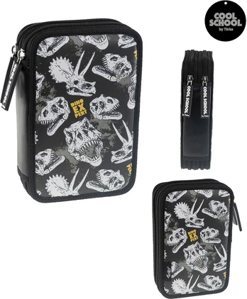 Tinka - Pencil Case Double - Dino Skull