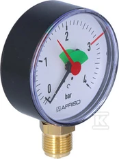 Afriso HZ80 VERTIKALUS MANOMETRAS 1/2" 0-4BAR