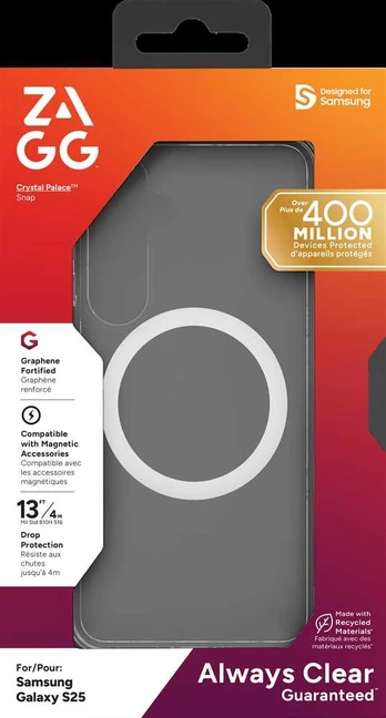 Dėklas ZAGG Protection Bundle for Samsung S25: Case with MagSafe and Screen Protector