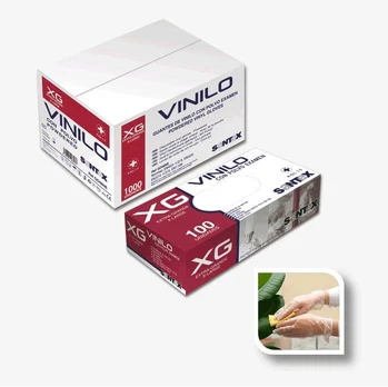 Vinilinės pirštinės AQL1,5 SANTEX, 100 vnt., 4,5 g - XL