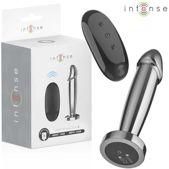 INTENSE S Metal Intimate Plug 10 Vibration Modes Remote Control 10cm