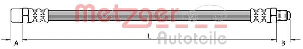 Stabdžių žarnelė METZGER 4110754