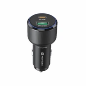 Swissten PD USB-C / USB Car Charger 63W with USB-C - USB-C Cable 1m kaina