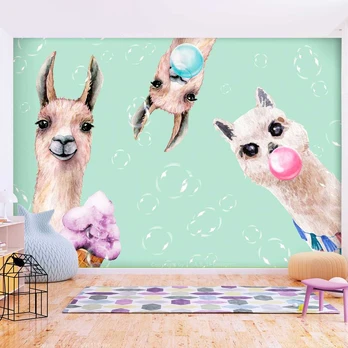 Artgeist Fototapetas - Crazy Llamas