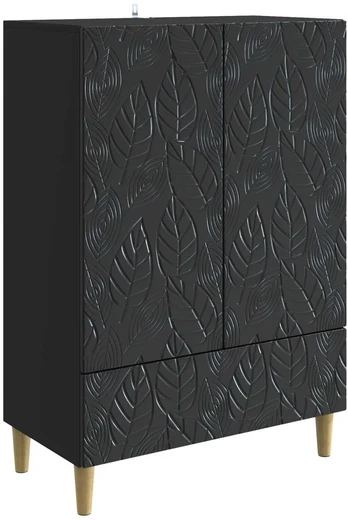 Kabalas Juoda 66 x 34,5 x 95 cm Apdirbta mediena