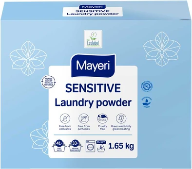Skalbimo milteliai Mayeri 1.65kg Sensitive