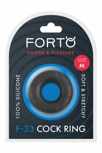 FORTO F-33 21mm Medium Black Silicone Comfort Ring