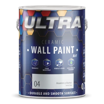 Interjero dažai ULTRA CERAMIC, 2,5 l, Aksominis pilkumas sp. (4)