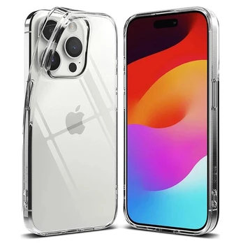 Riff ultra thin silicone back case for Apple iPhone 15 Plus Transparent