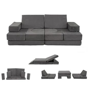 Vaikiška sofa, 12 dalių, 167 × 85 × 14 cm