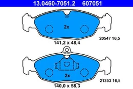 ATE 13.0460-7051.2 Brake pad set