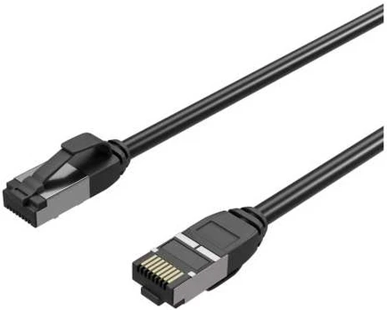 S-Conn Flexline Patchkabel U/FTP Cat.8.1 extra dünn TPE juodas 0,25m