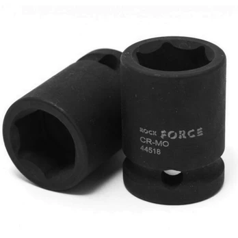 Smūginis lizdas 1/2" 21 mm šešiakampis trumpas
