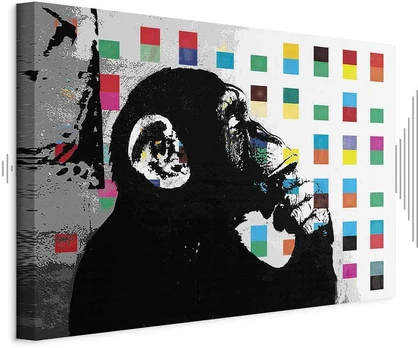 Artgeist Paveikslas - Banksy The Thinker Monkey