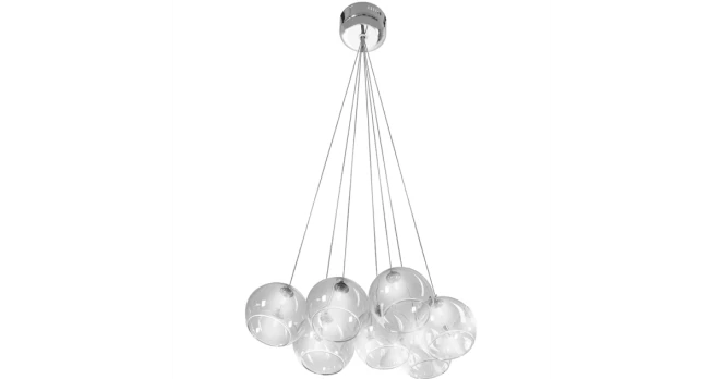 Pakabinamas Šviestuvas „Chrome Glass“