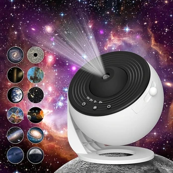 Galaxy projektorius miegamajame