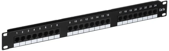 Q Lantec Patchpanel UTP Cat.6 19 colių 1U 24xRJ45 LSA