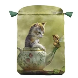 Fantasy Cats satininis maišelis kortoms