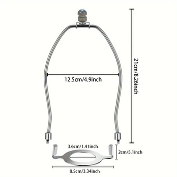 Chromuota stalo lempa, 21*8,5cm