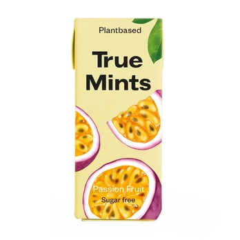 Ledinukai TRUE MINTS PASSION FRUIT, be cukraus